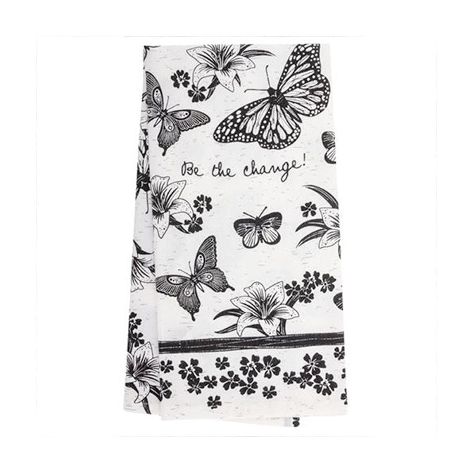 Boho Butterfly Flour Sack Tea Towel