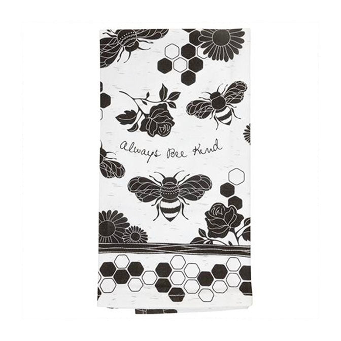 Boho Bee Flour Sack Tea Towel