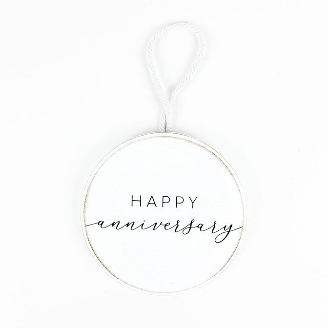 Happy Anniversary Wine Bottle Charm