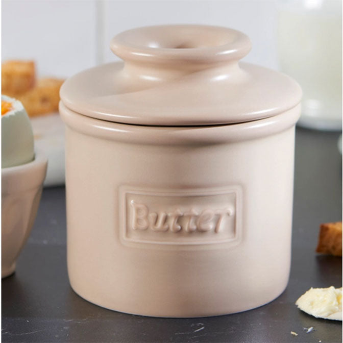 Cafe Collection Butter Bell Crock- Retro Matte Beige