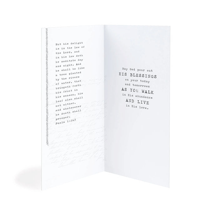 Like A Tree Baptism Card