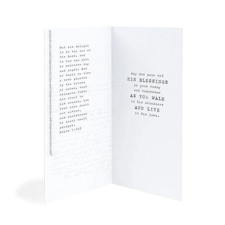 Like A Tree Baptism Card