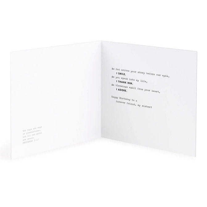 Forever Friend Sister Birthday Card
