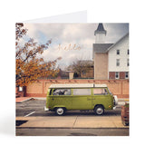 Green Bus Friendship Card