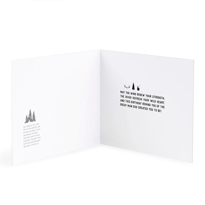 Manly Things Birthday Card