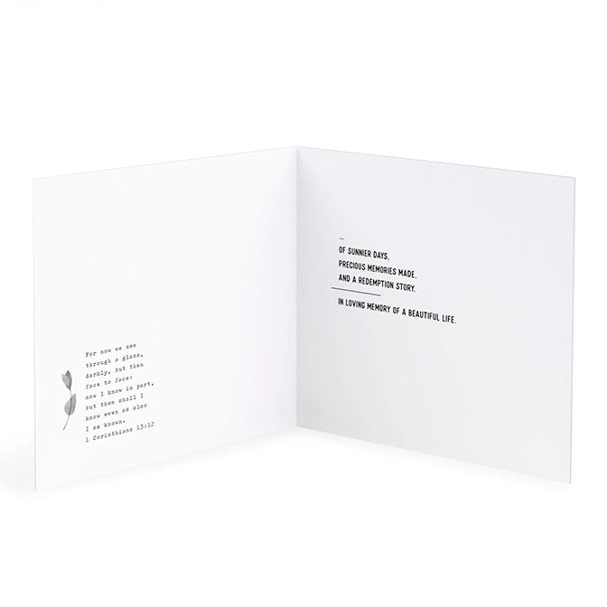 White Church Sympathy Card