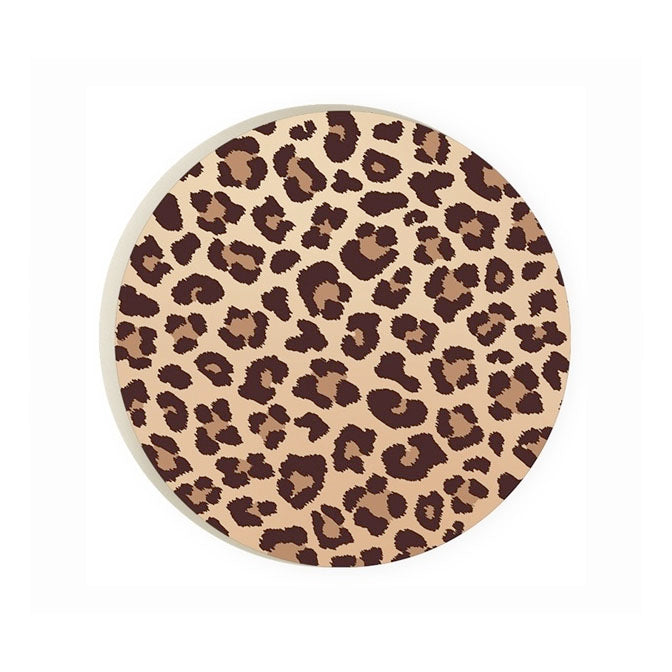 Cheetah Print Car Coaster
