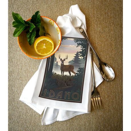 Idaho, Deer & Sunrise Kitchen Towel