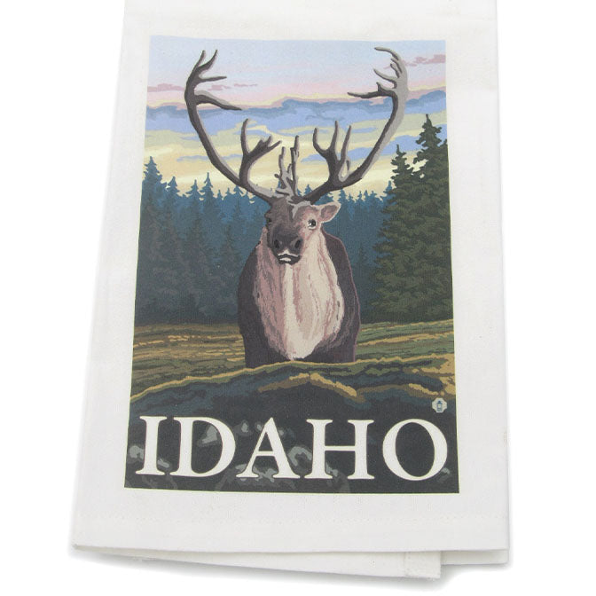 Caribou in the Wild Kitchen Towel