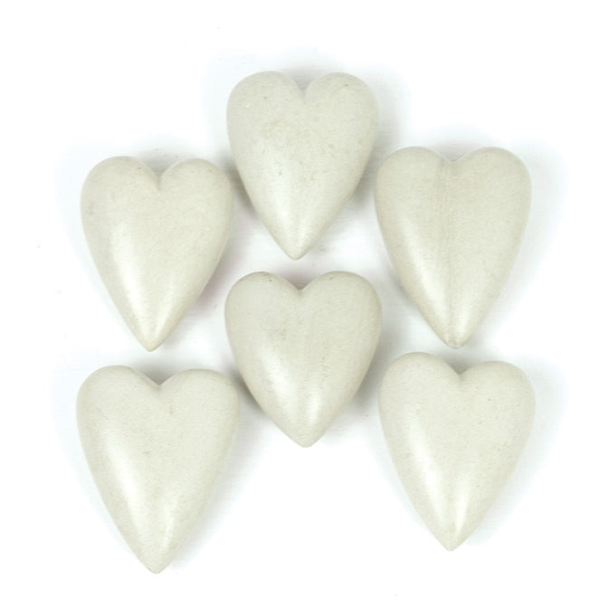 Hand Carved Stone Hearts