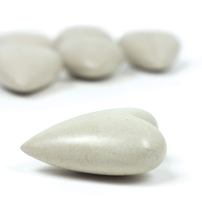 Hand Carved Stone Hearts