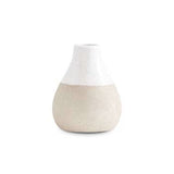 Ceramic Pots with Light Cream Glazed Top
