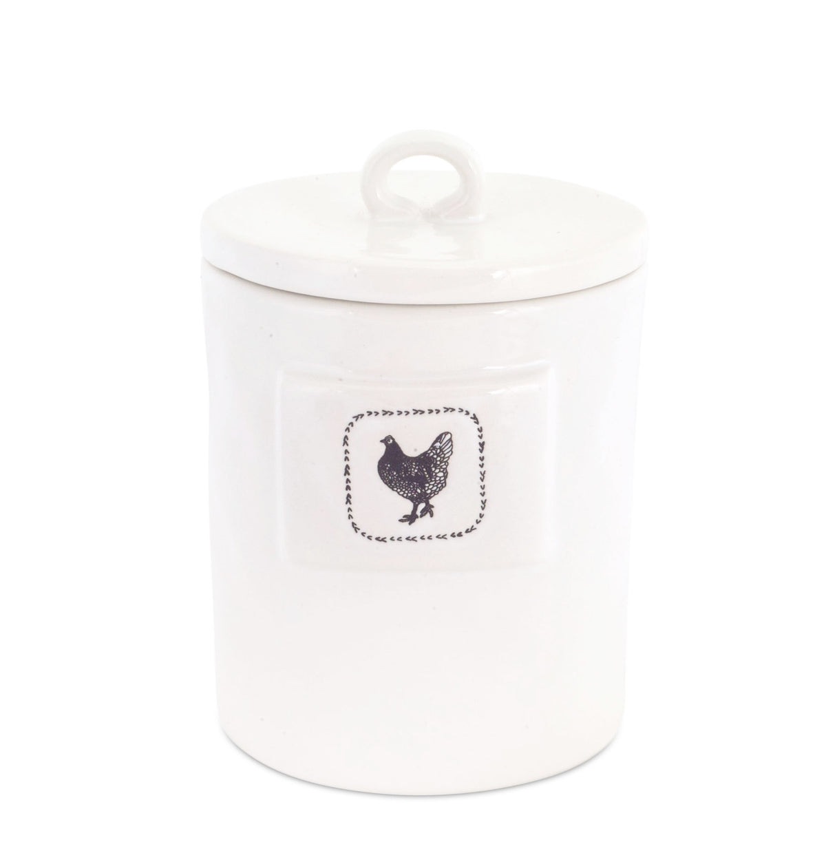 Small Chicken Stoneware Canister