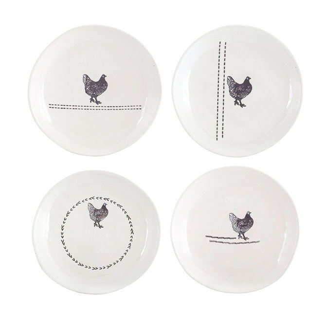 6.5" Chicken Plates Set