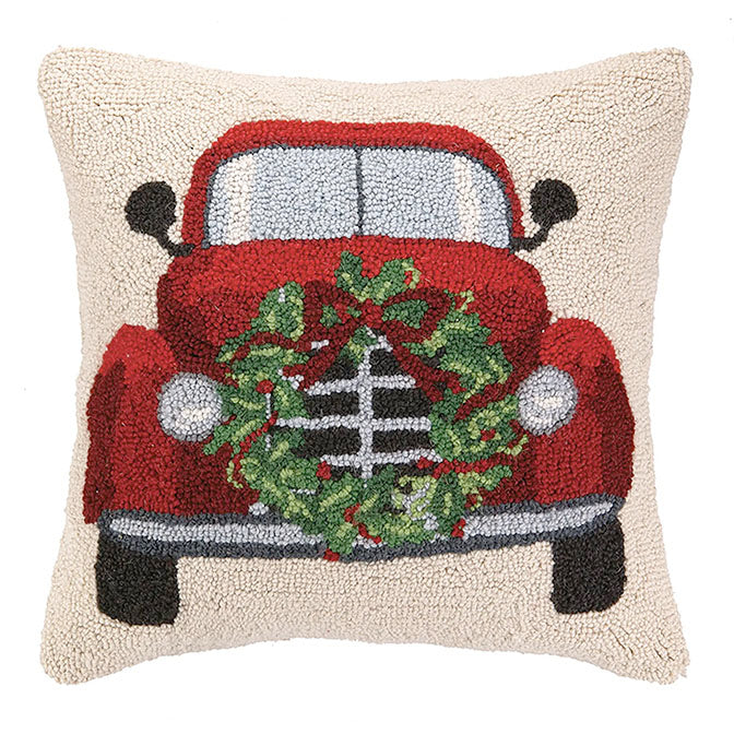 Christmas Truck Hook Pillow