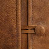 Cognac Armless Leather Chairs