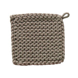 Ginger & Saffron Square Cotton Crocheted Pot Holder