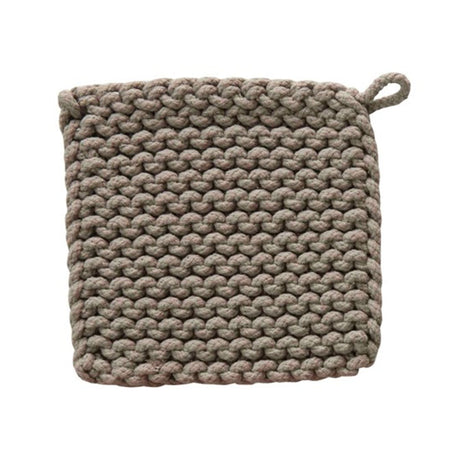 Ginger & Saffron Square Cotton Crocheted Pot Holder