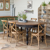 Cross Back Wooden Chair