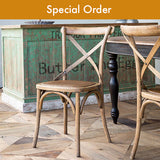 Cross Back Wooden Chair