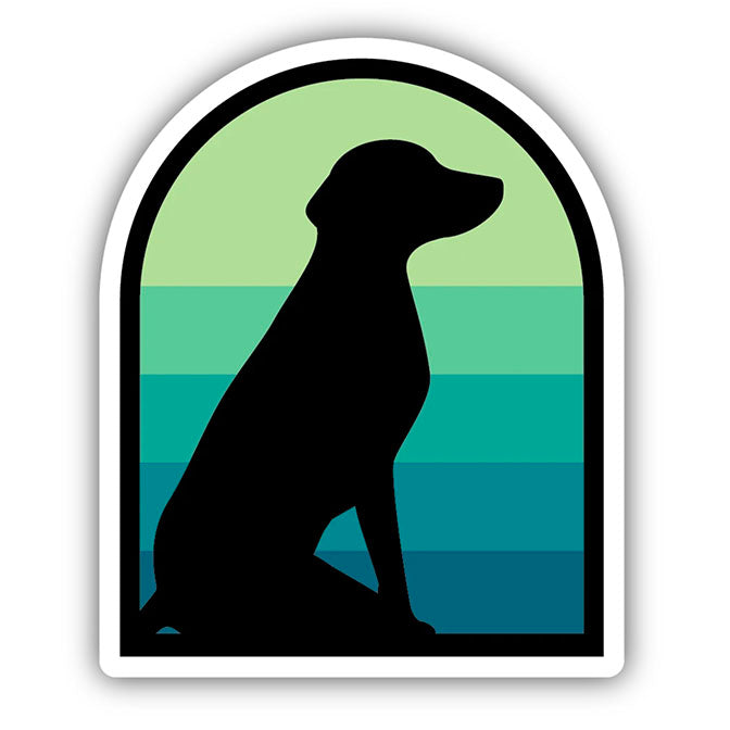 Dog Silhouette Sticker