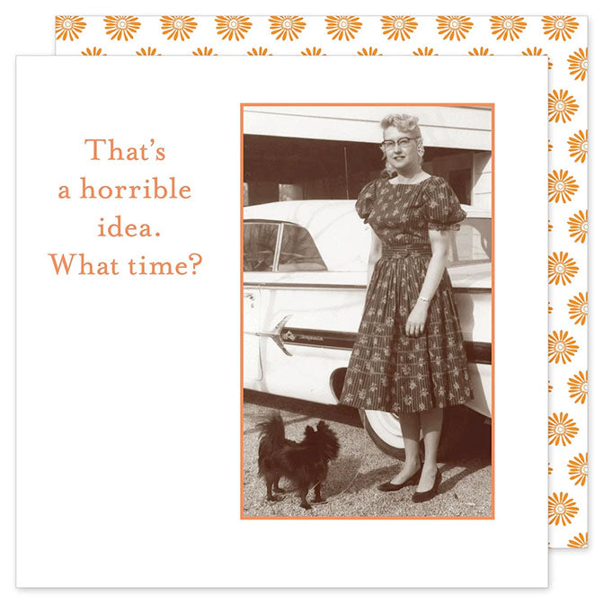 Horrible Idea..." Cocktail Napkins