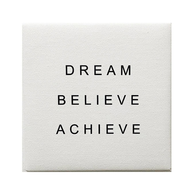 Canvas Magnet Neutral Dream Believe Achieve