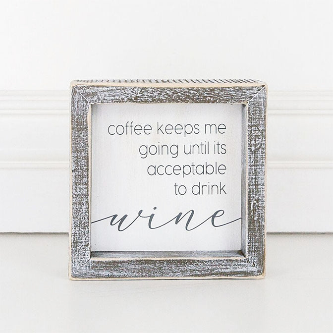 Drink Wine Box Sign