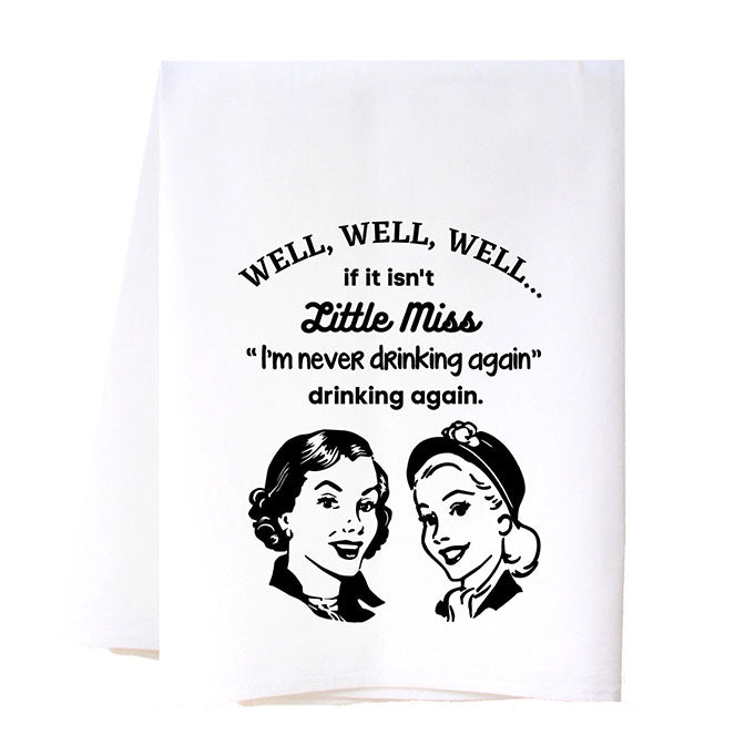 Drinking Again Dish Towel
