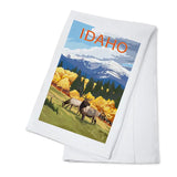 Elk & Mountains Tea Towel