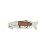 Wood Stainless Steel Fish Corkscrew