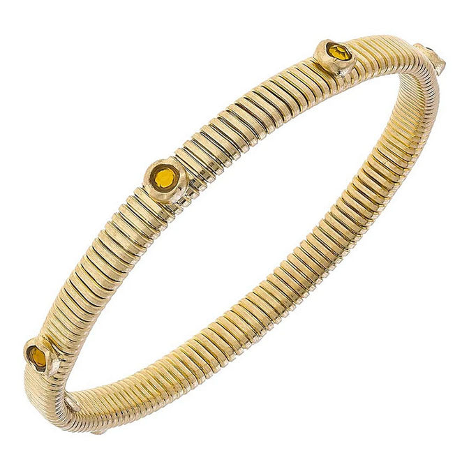 Florence Skinny Watch Band Bangle in Topaz