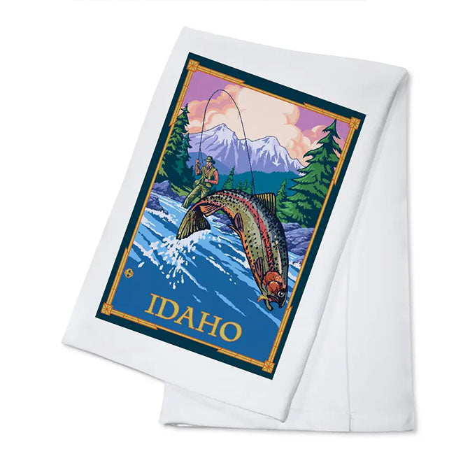 Fly Fisherman Tea Towel