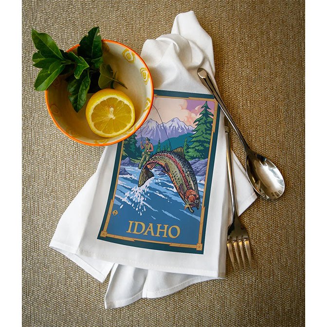 Fly Fisherman Tea Towel