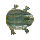 9.5" Stoneware Frog Dish w/Reactive Glaze