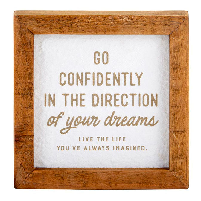 Framed Tabletop - Go Confidently