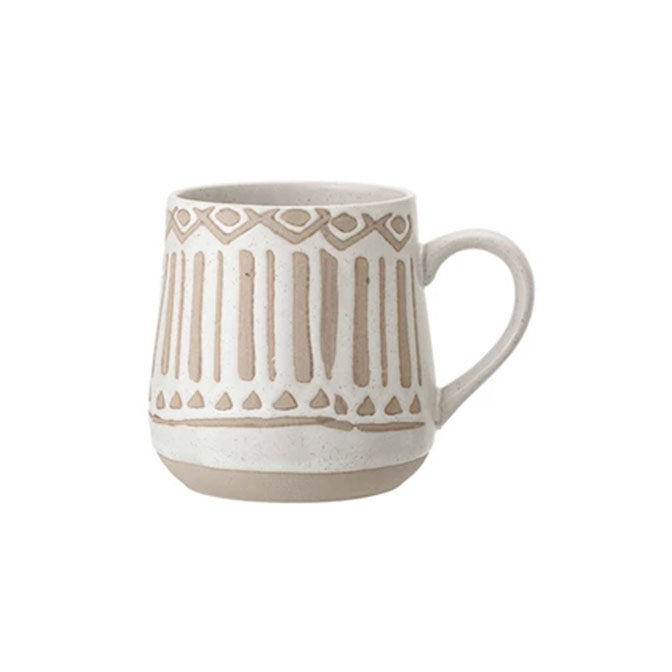 Hand-Painted Stoneware Mug