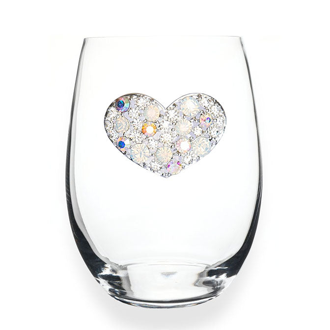Heart Stemless Wine Glass