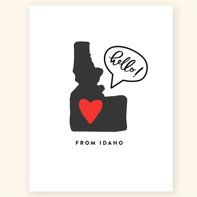 'Hello!' From Idaho Greeting Card
