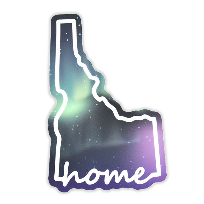 Idaho Aurora Home Sticker