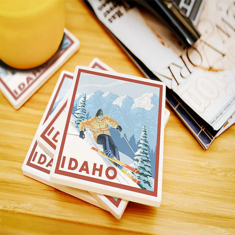 Idaho Downhill Snow Skier