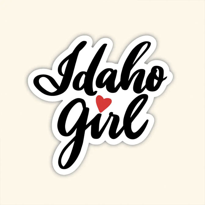 "Idaho Girl" Script Large Sticker