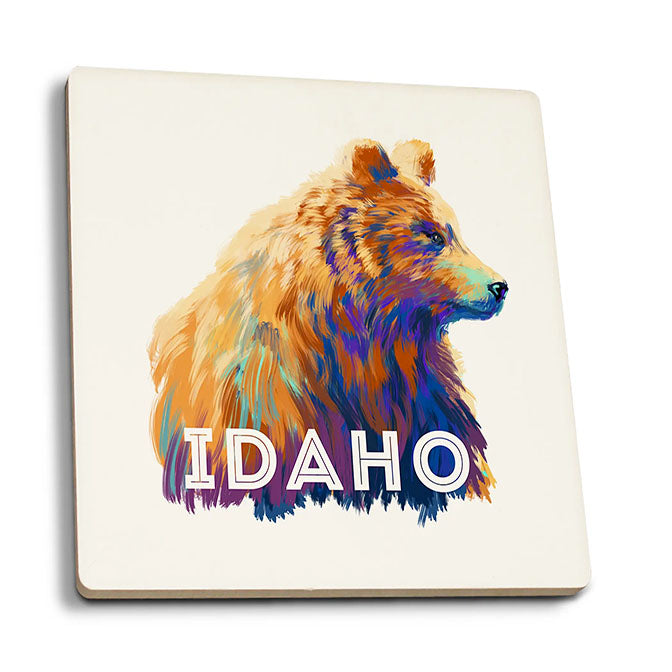 Ceramic Coaster Idaho, Grizzly Bear