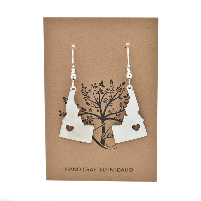 Idaho Heart Earrings