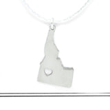 Idaho heart necklace