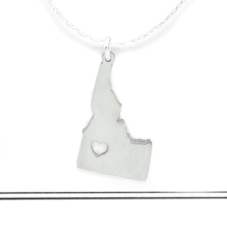 Idaho heart necklace