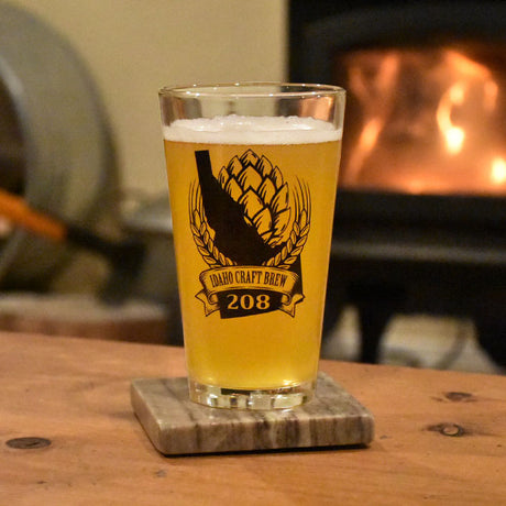 Idaho 208 Craft Beer Pint Glass
