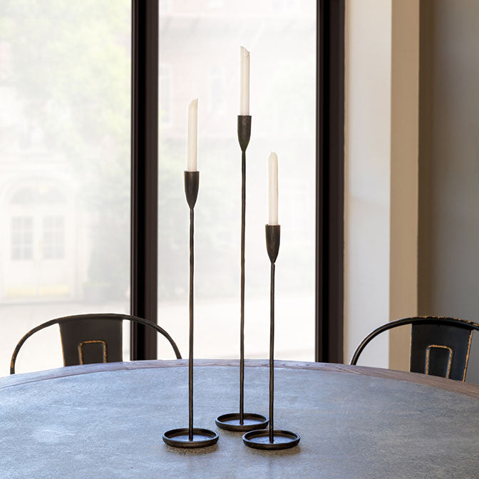 Iron Taper Candle Holders