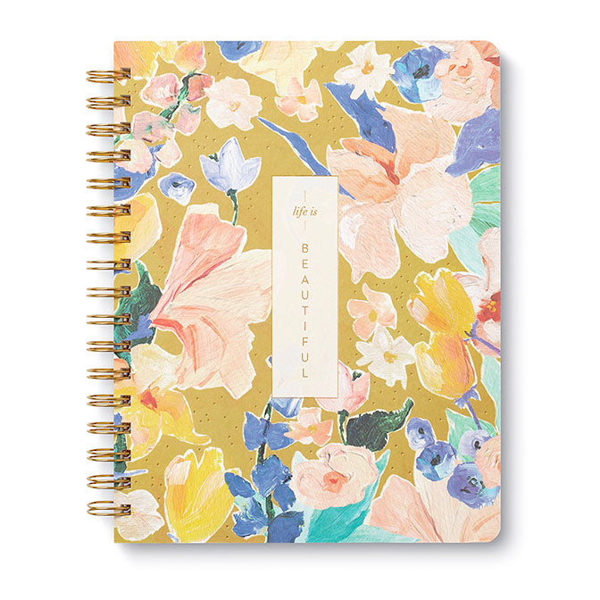 Life is Beautiful- Wire Notebook