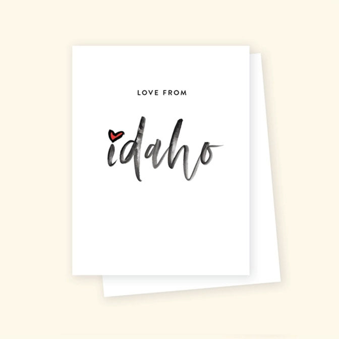 'Love From Idaho' Greeting Card